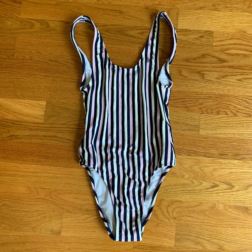Jack Wills Striped one piece swimsuit